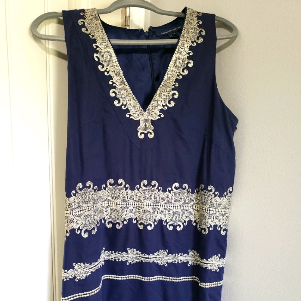 Mini navy blue dress